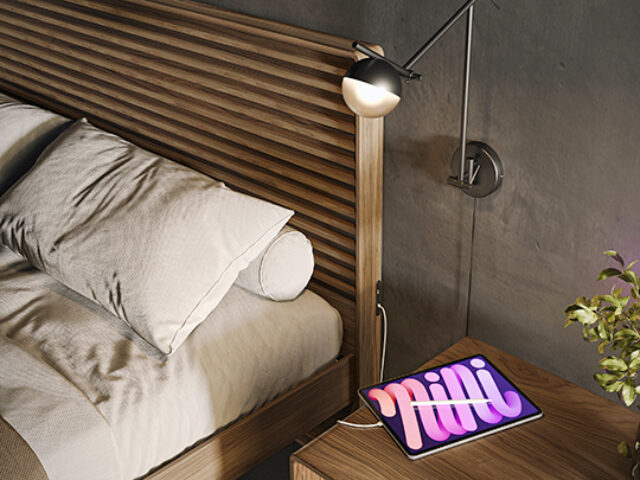 Wall levelers extend up to 2 inches, safely securing the Cross-LINQ headboard firmly against the wall.