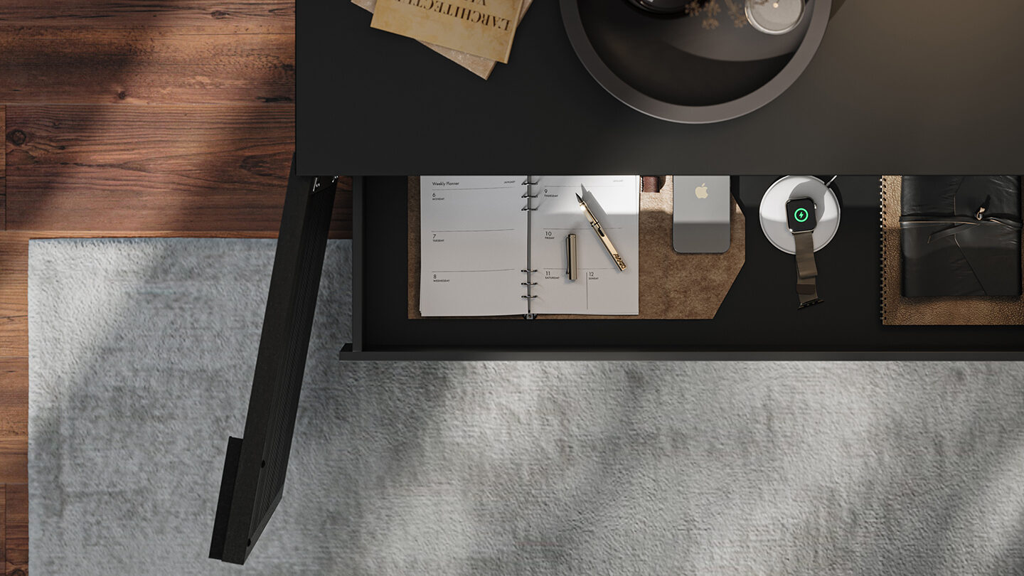 Corridor 8109 4-Door Storage Credenza | BDI Furniture