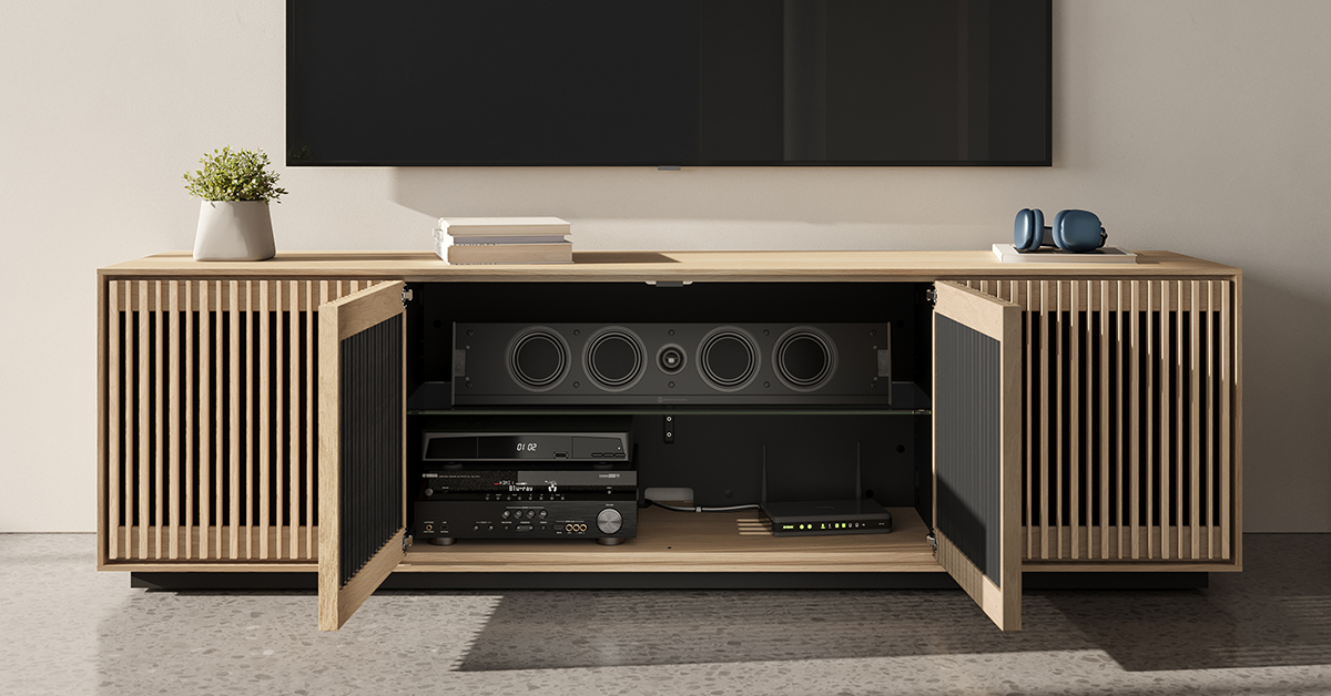 Profile 8479 Modern Storage + Media Cabinet | BDI Furniture