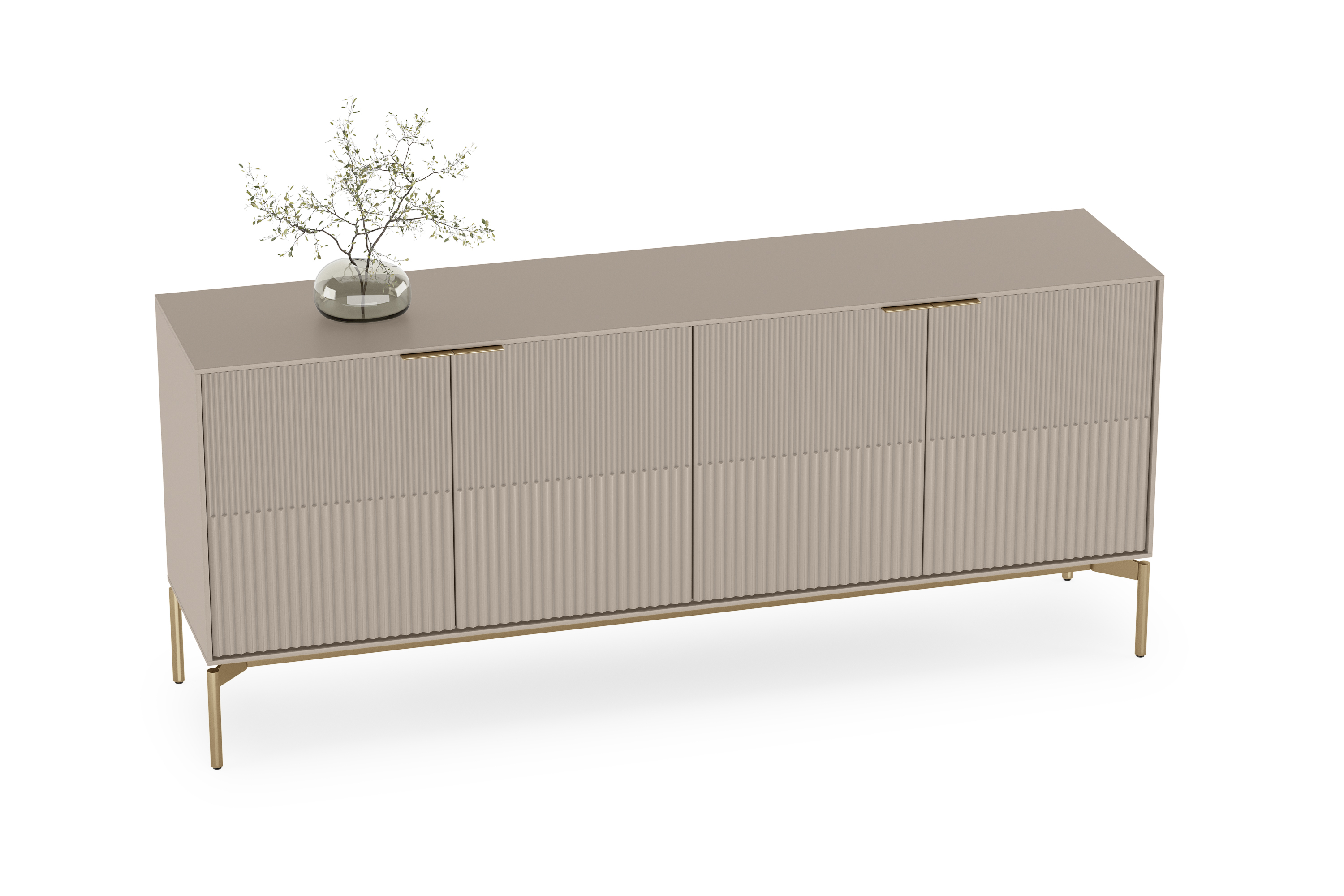 ネイタルデザイン x アシモクラフツ asigrille_ztable+asi Zig 7649 Modern Storage Credenza & Console | BDI Furniture