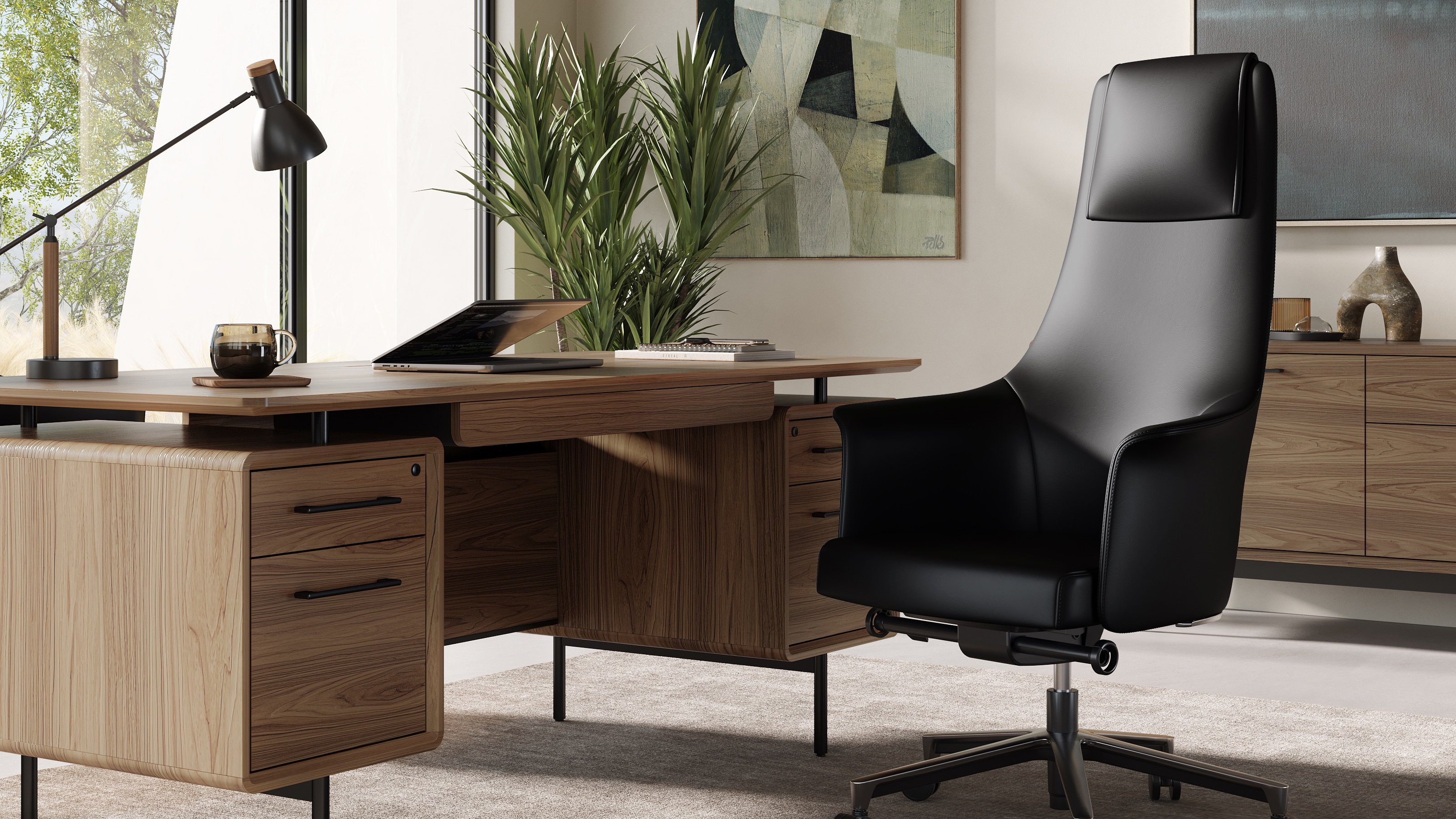 Bolo 3531 Executive Leather Office Chair | BDI Furniture