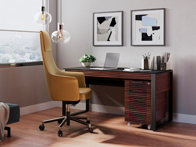 Bolo chair 3531 BDI modern leather executive chair saddle corridor desk 540 405 2