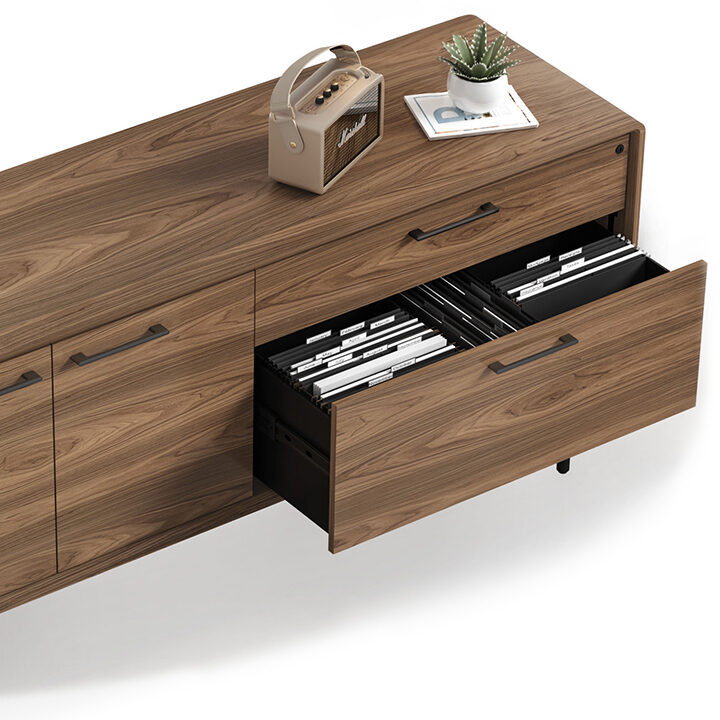 Linq office credenza 6829 BDI modern office hanging file storage 2 720