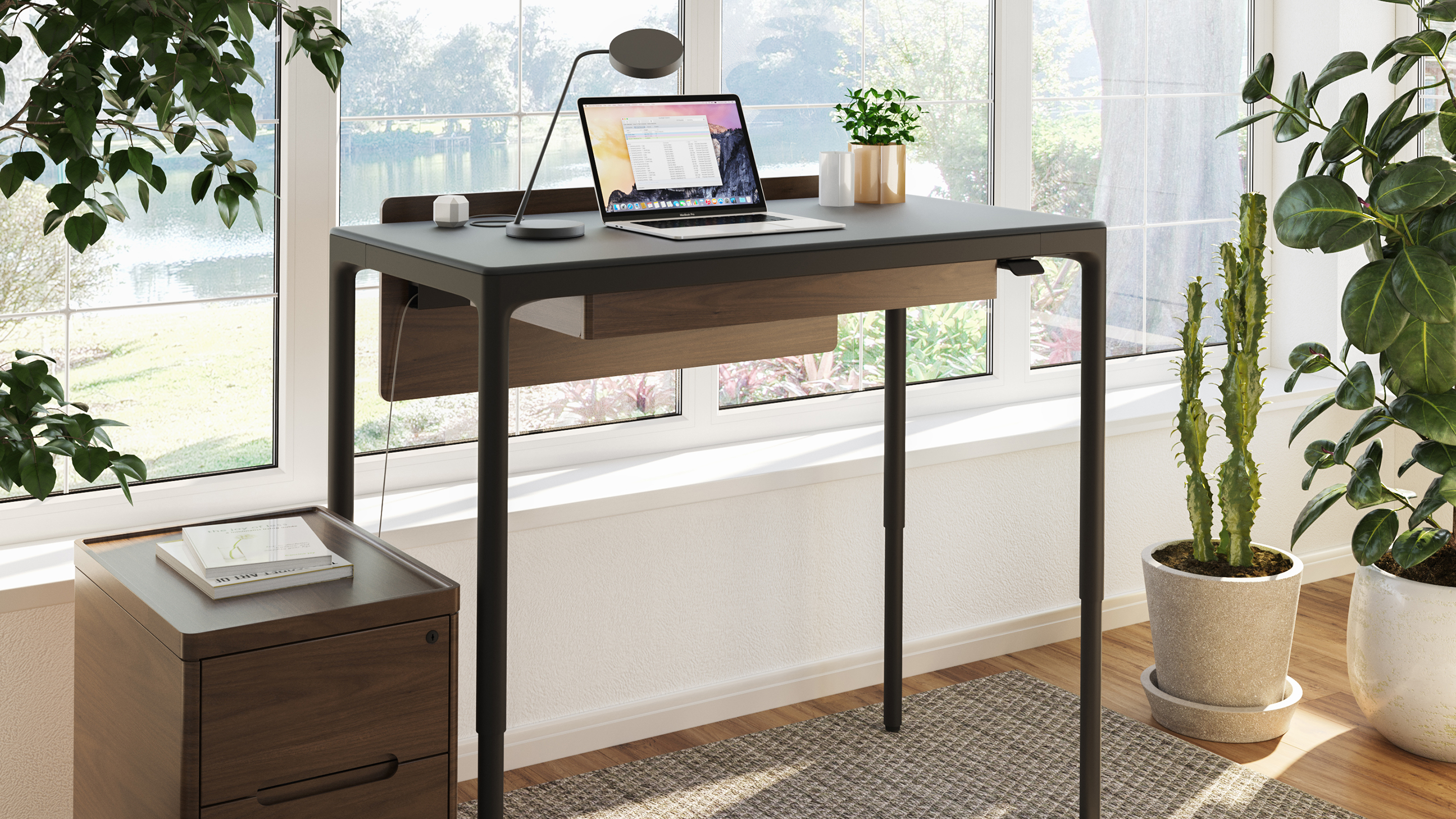 Luma 6761 Modern Home Office Compact Standing Desk | BDI Furniture