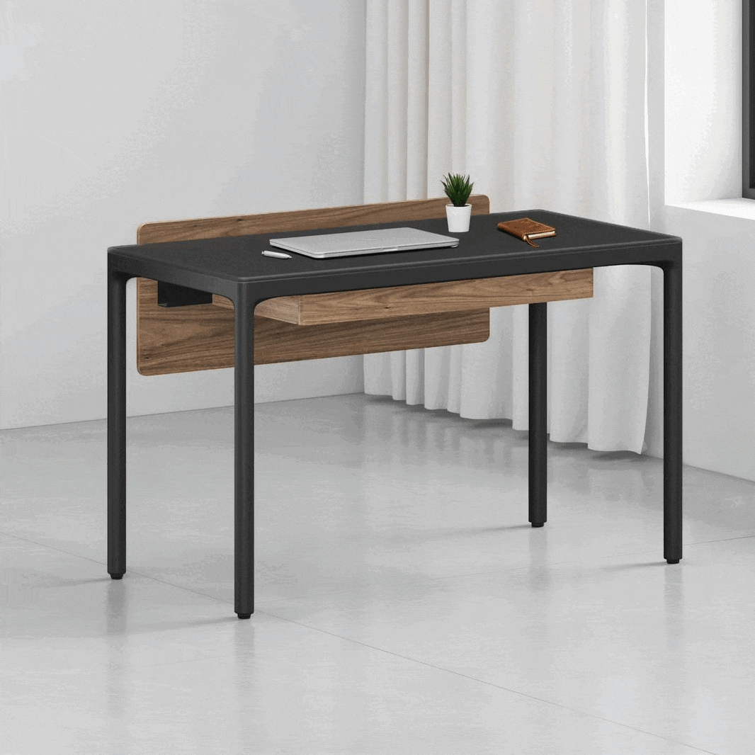 Luma 6761s modern 48x24 compact home office desk small back panel