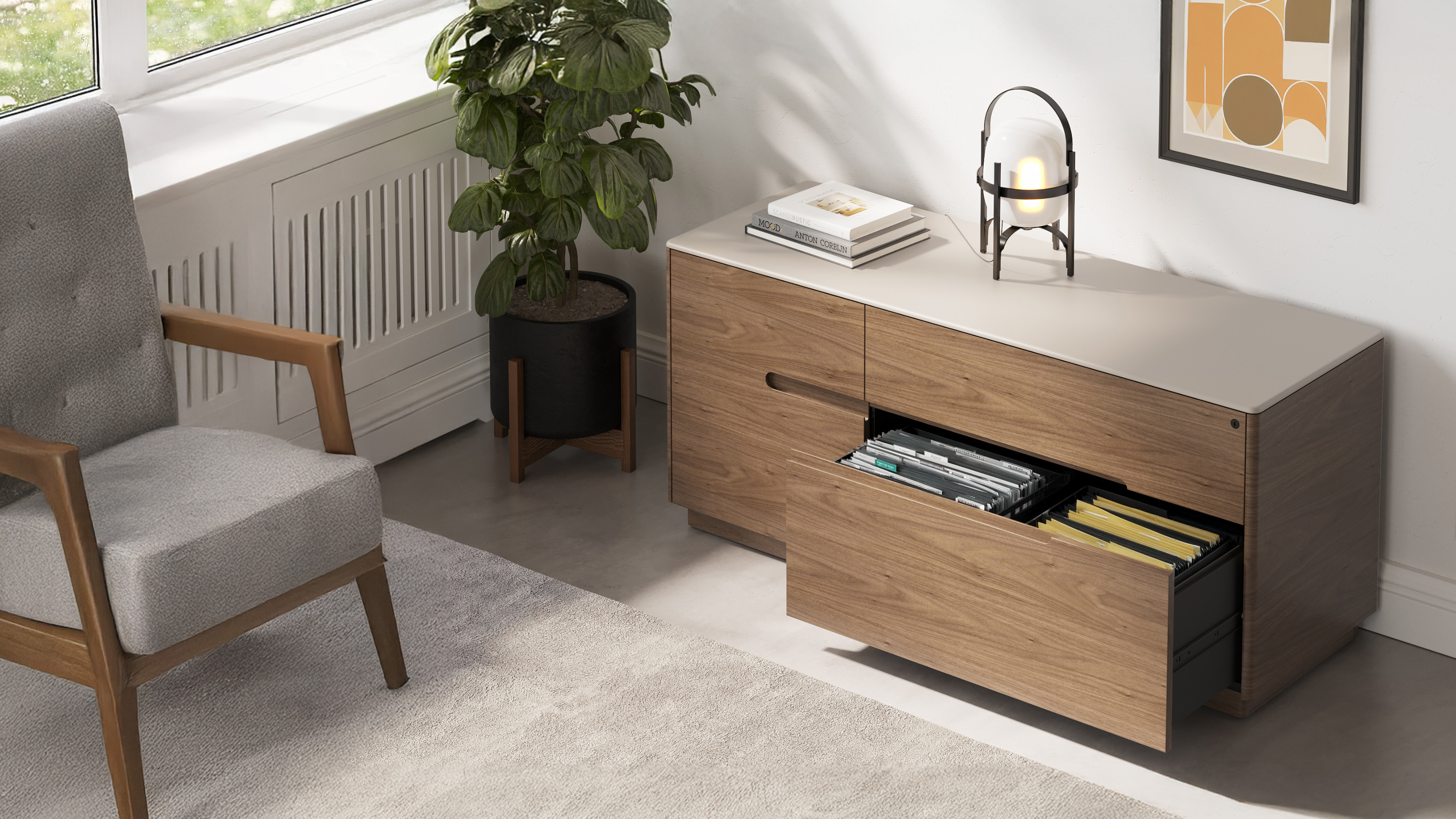 Luma 6720 Multifunction Storage & Printer Cabinet | BDI Furniture