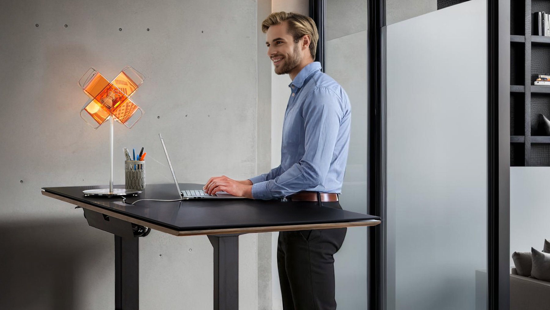 Sequel 6152 Height Adjustable Standing Desk - 66