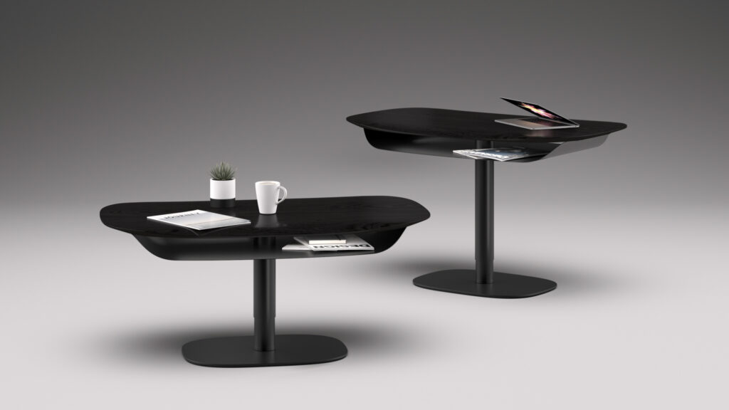 Soma 1130 Height Adjustable Modern Coffee Table BDI Furniture