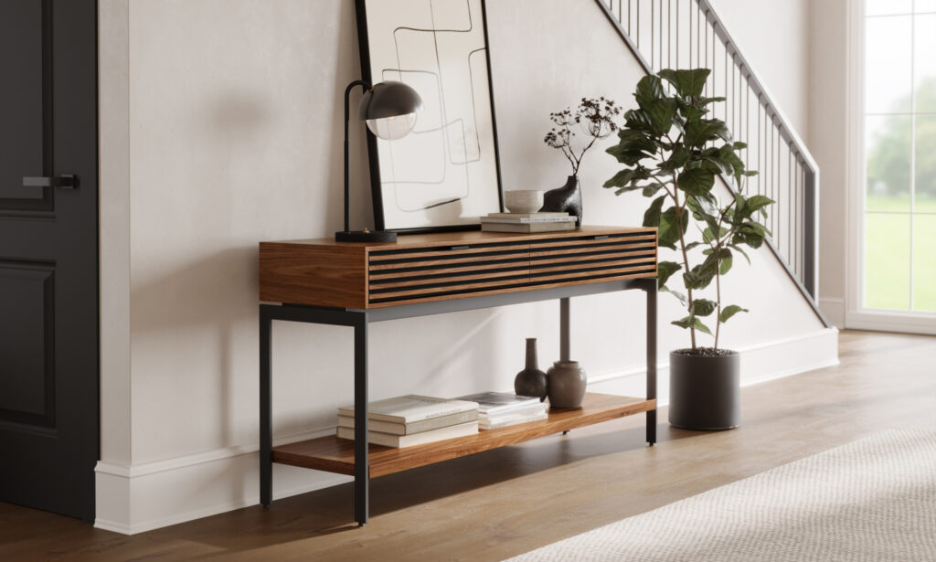 Cora 1173 Modern Wood Console Table BDI Furniture