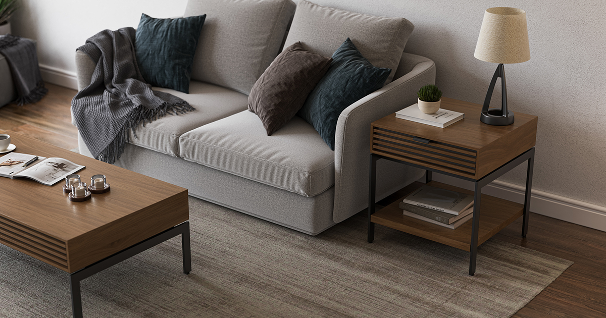 Cora 1176 Modern Wood End Table | BDI Furniture