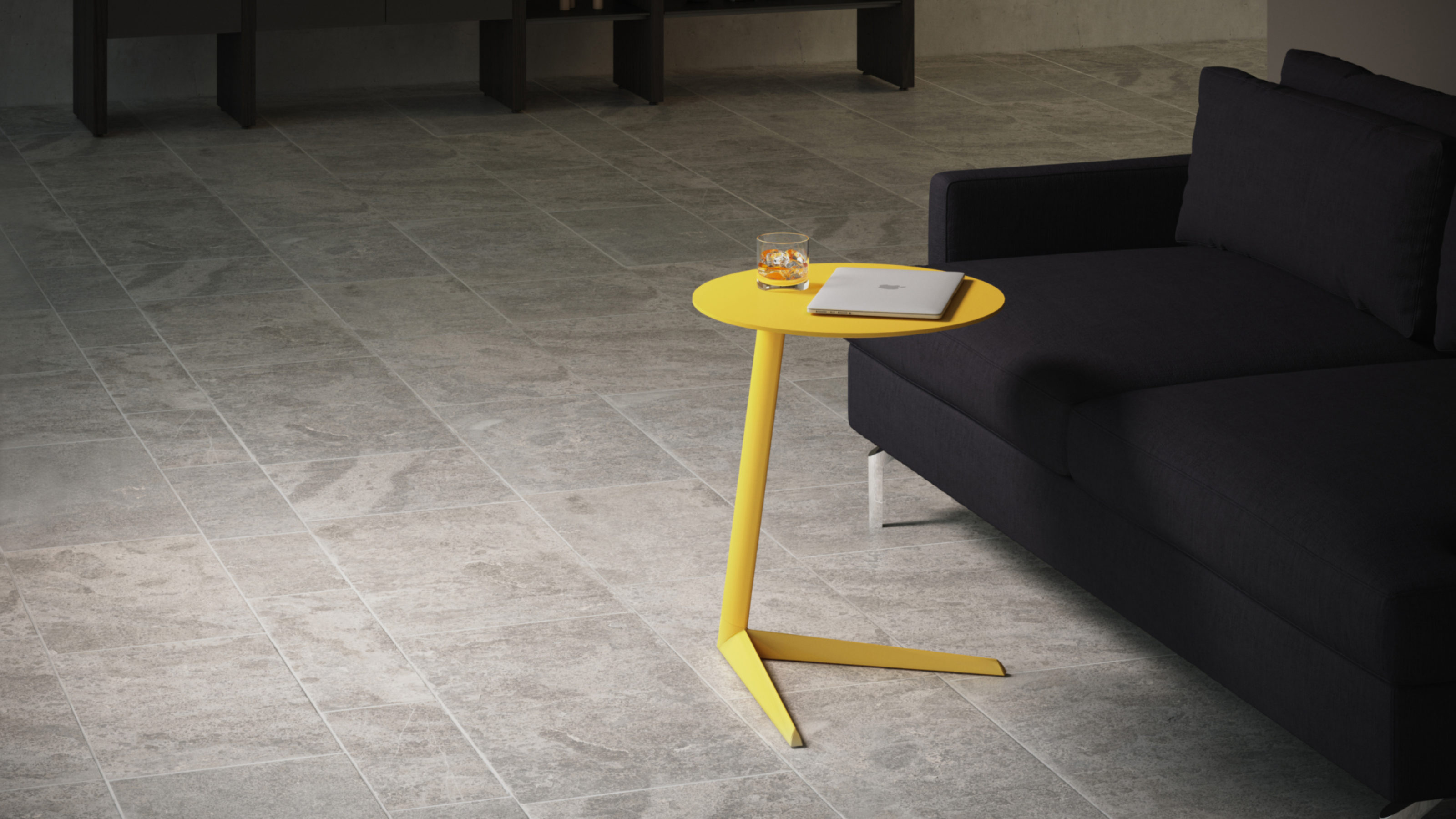 Milo Aluminum Laptop Stand & Mobile Side Table BDI Furniture