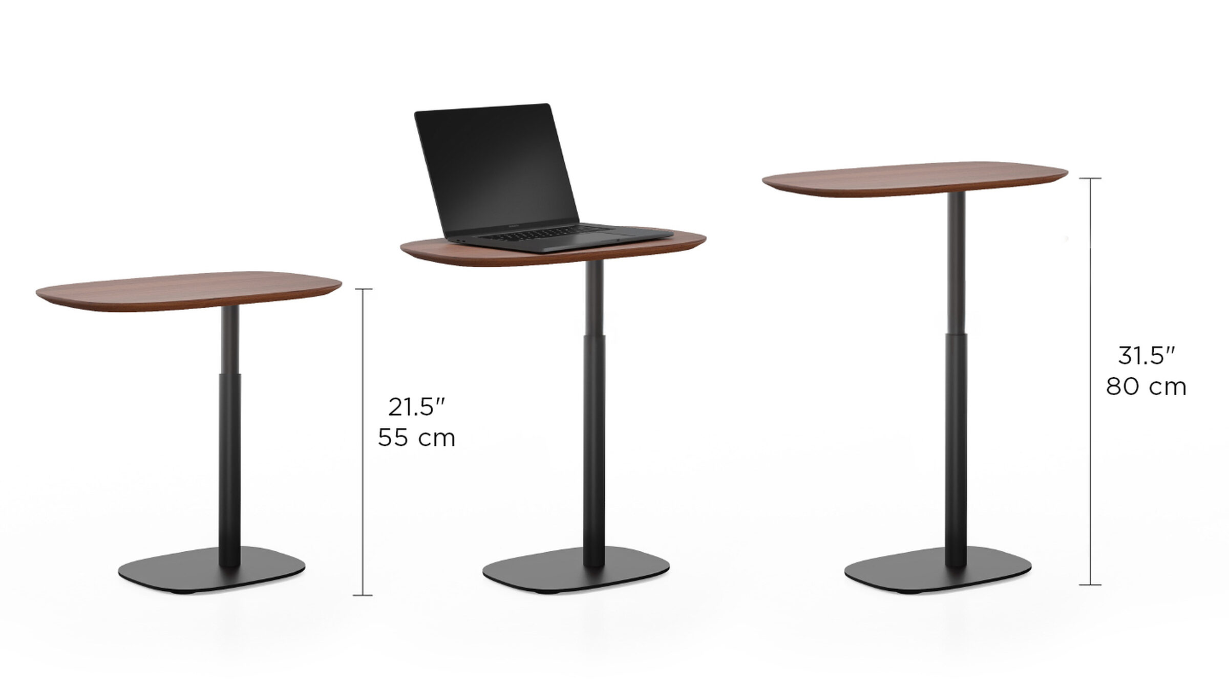 Serif 1046 Adjustable Wood Laptop Stand & End Table | BDI Furniture