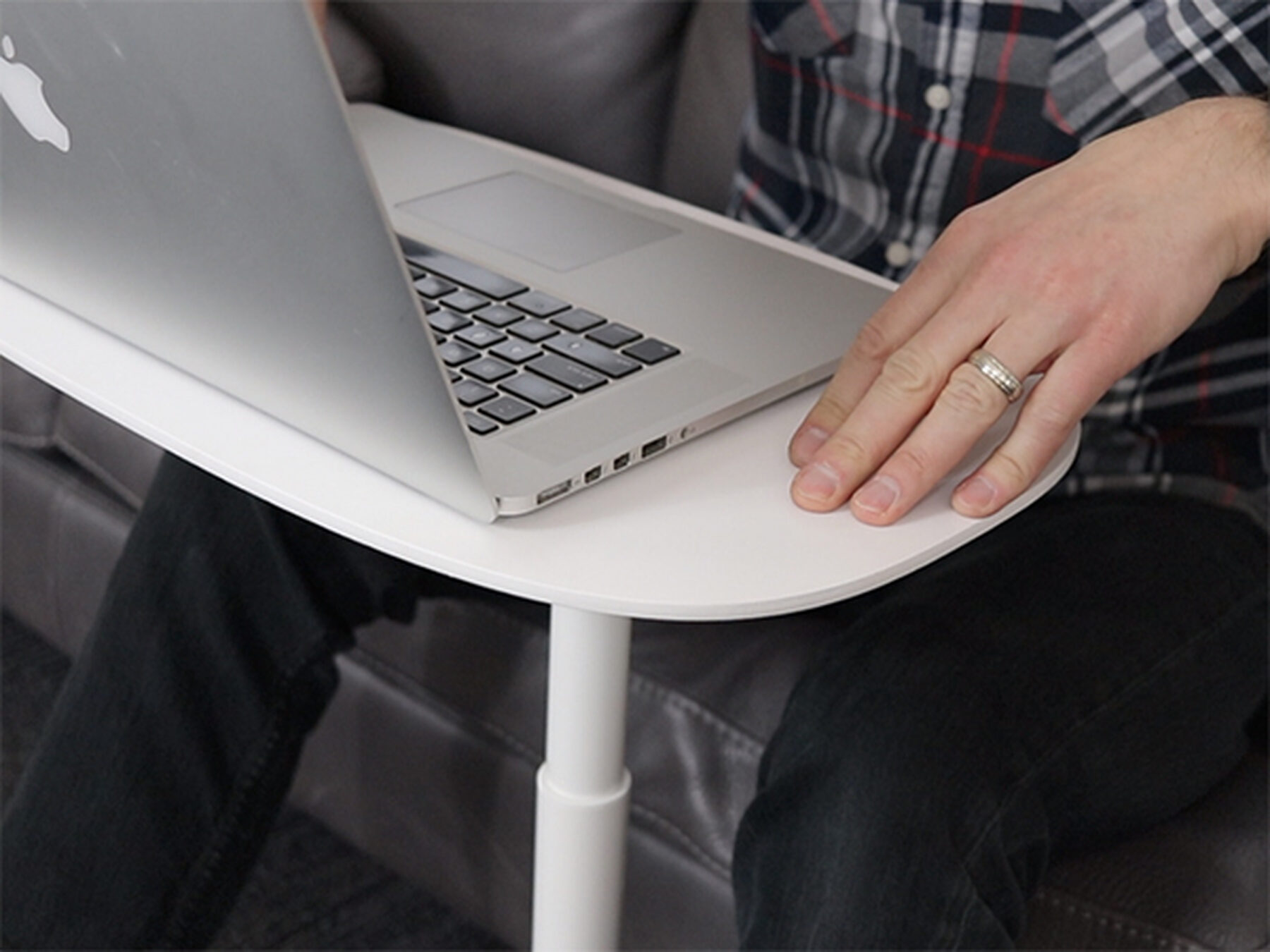 Serif Lift Adjustable Height Laptop & Side Table | BDI Furniture