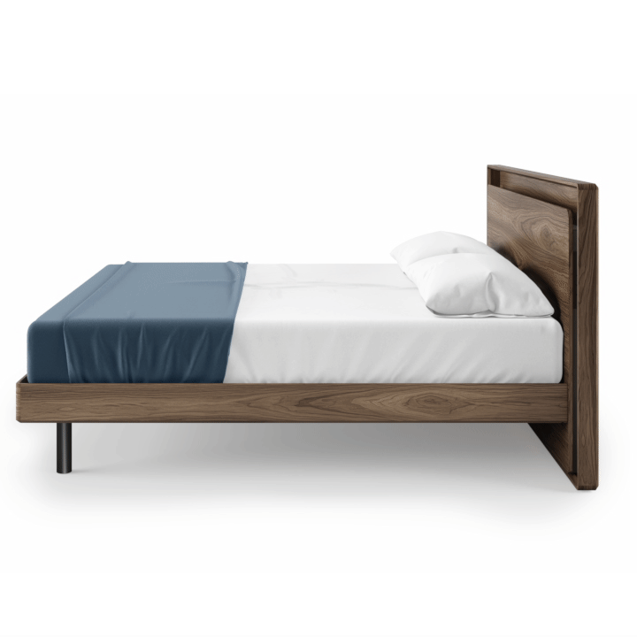 LINQ bed frame profile showing adjustable height configurations.