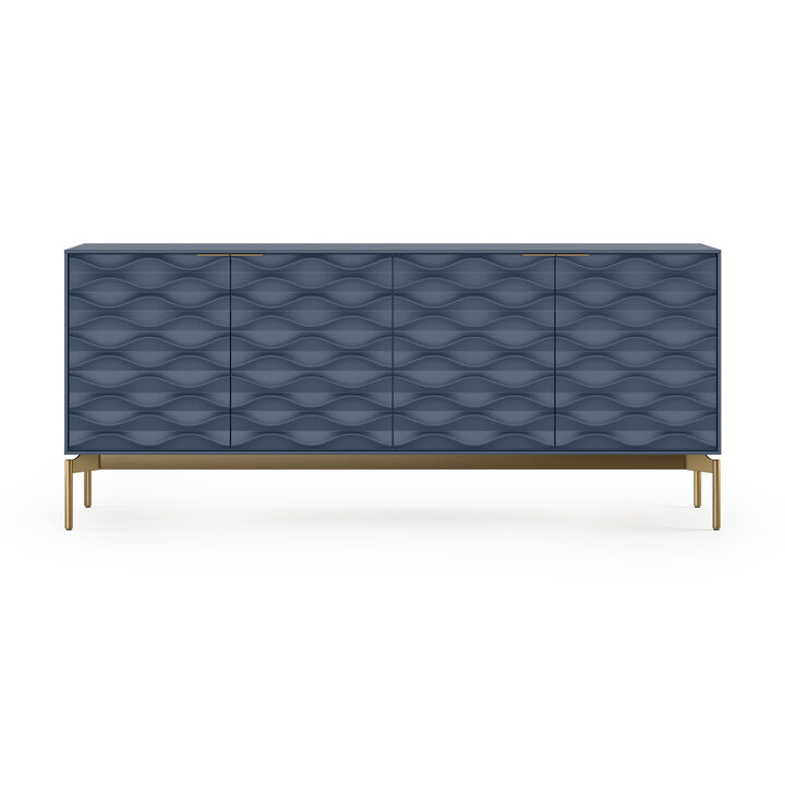 ネイタルデザイン x アシモクラフツ asigrille_ztable+asi Zig 7649 Modern Storage Credenza & Console | BDI Furniture