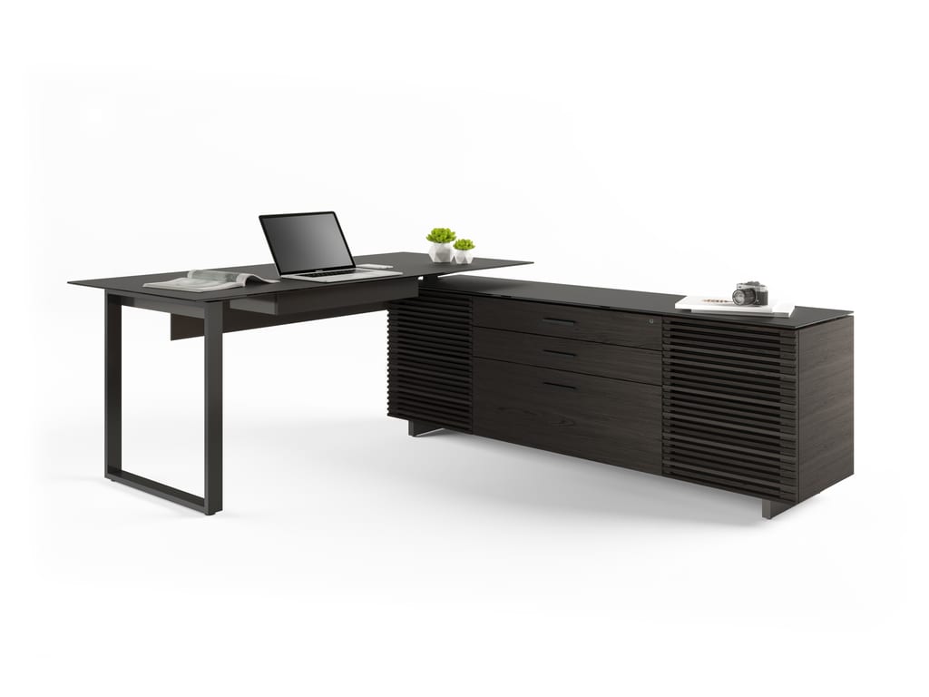 Corridor 6531 Modern L-Shaped Executive Desk | BDI Furniture
