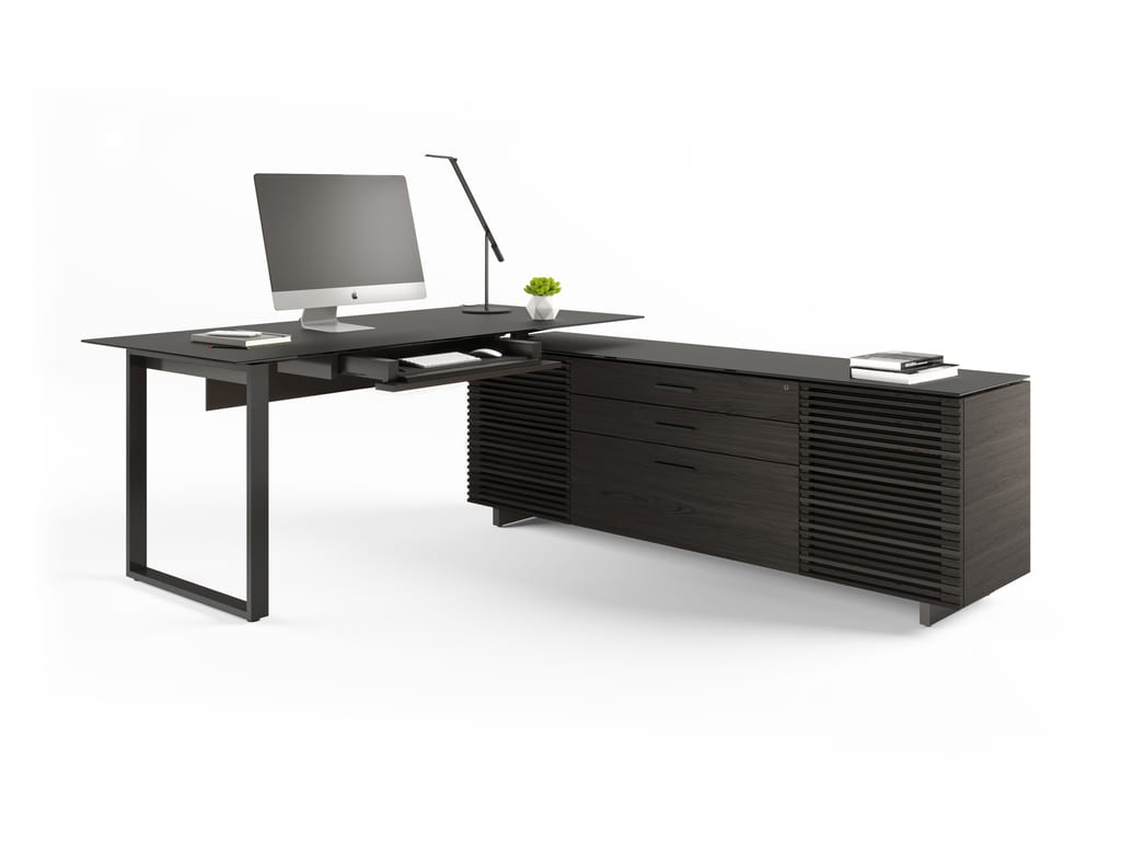 Corridor 6531 Modern L-Shaped Executive Desk | BDI Furniture