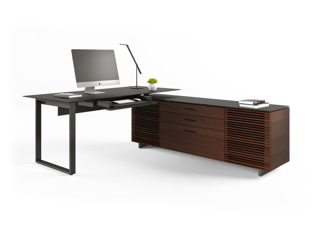 Corridor 6531 Modern L-Shaped Executive Desk | BDI Furniture