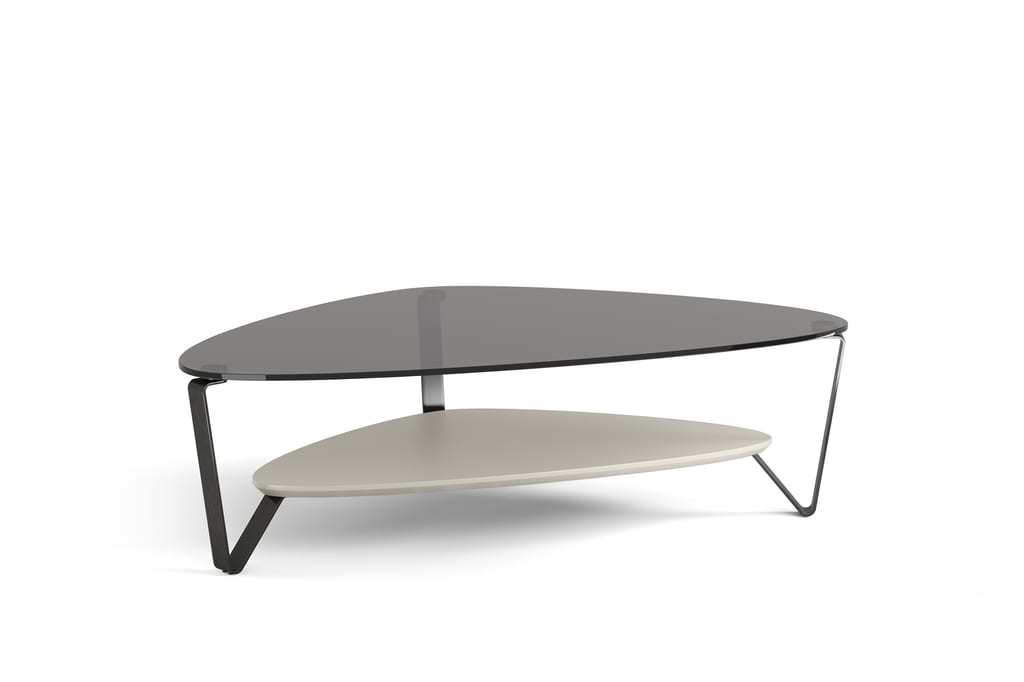 Dino 1363 Large Modern Glass Coffee Table | BDI Furniture
