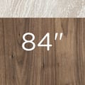Ivory Travertine / Natural Walnut 84"