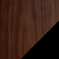 Chocolate Stained Walnut / Black