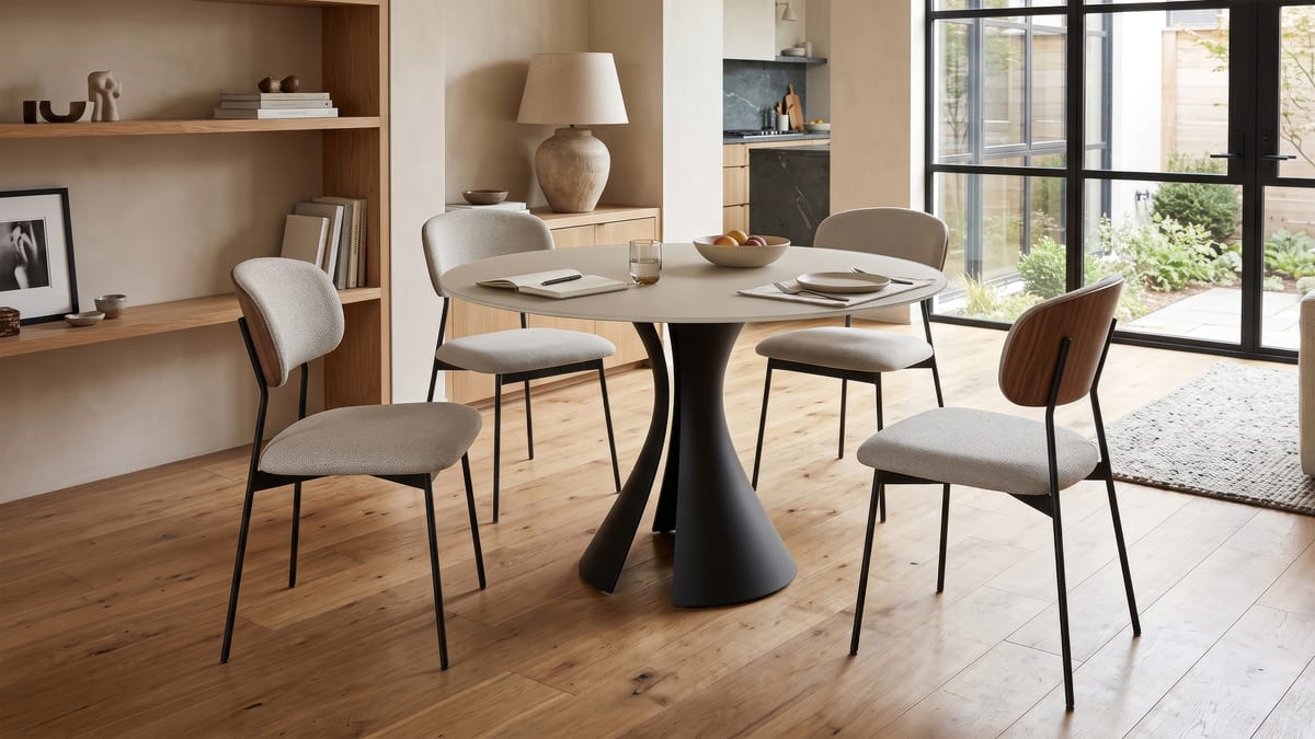 Bloom table 7720 BDI 48 dining OY BK cove 5020 WL BK OT slider 2