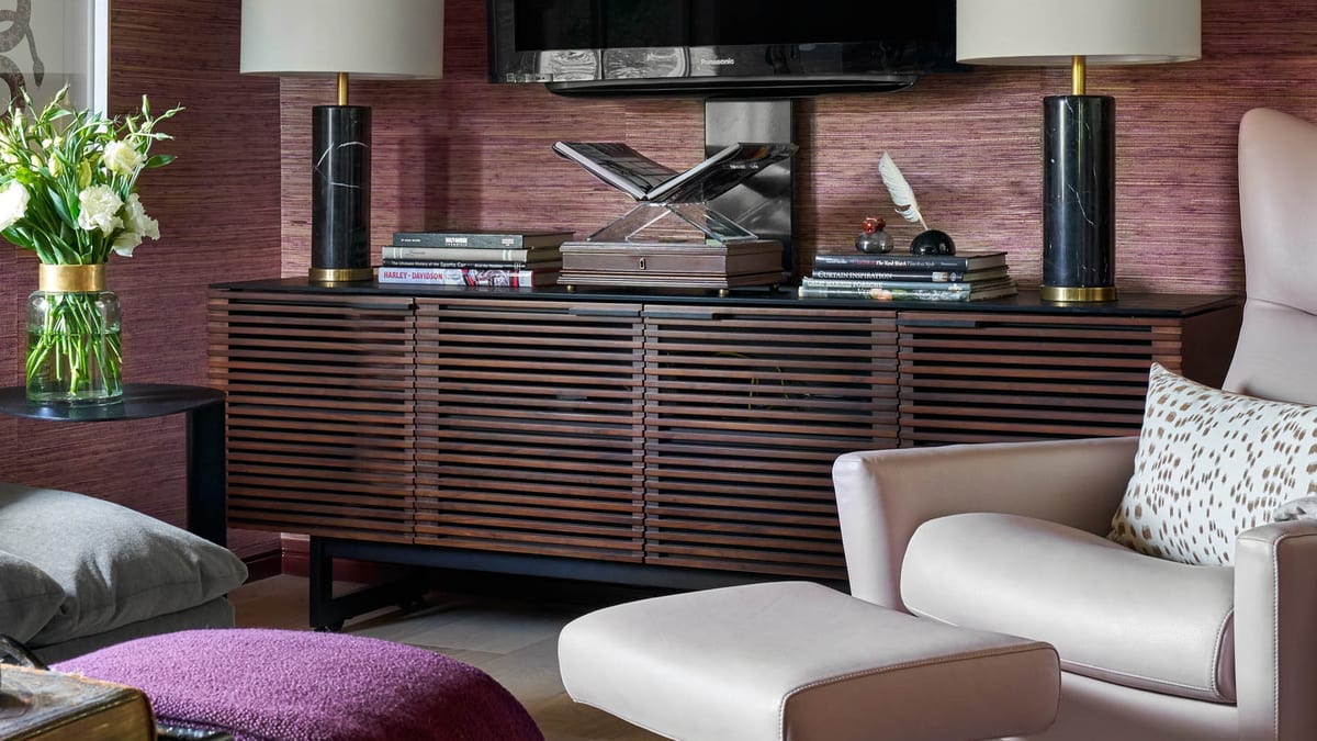 Corridor tv cabinet BDI contemporary av furinture 4