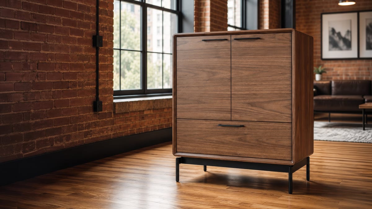LINQ 7585 entry storage cabinet BDI wl LSG slider 3200 1800