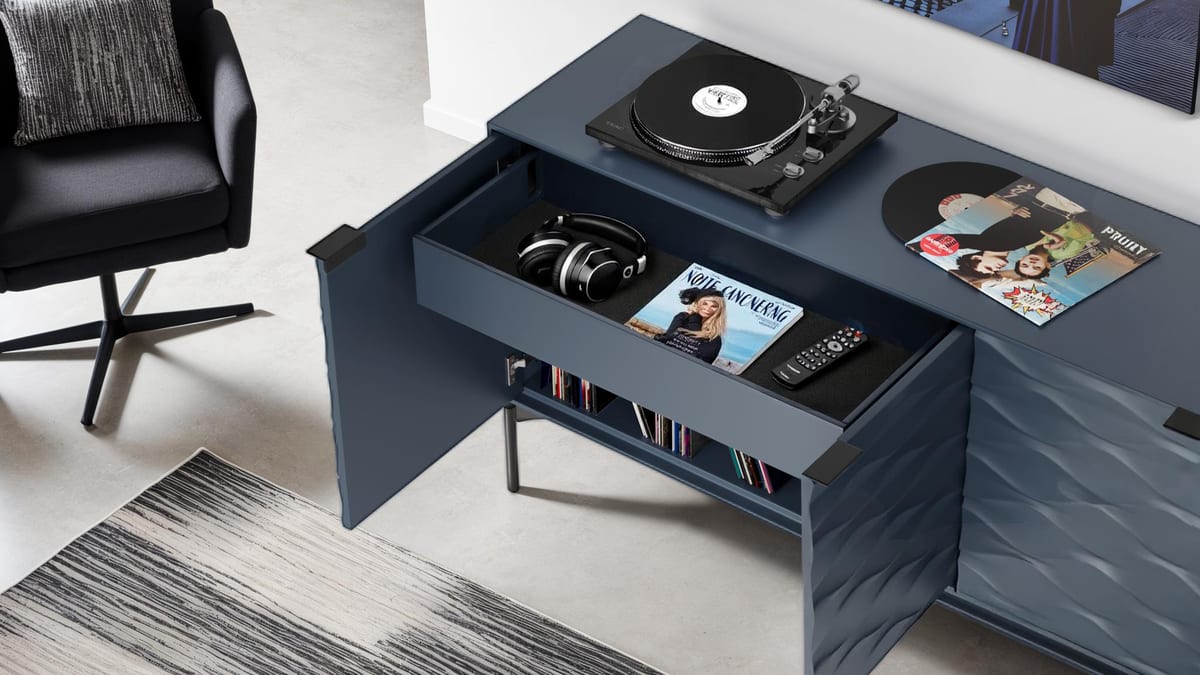 Ripple modern storage credenza console slider