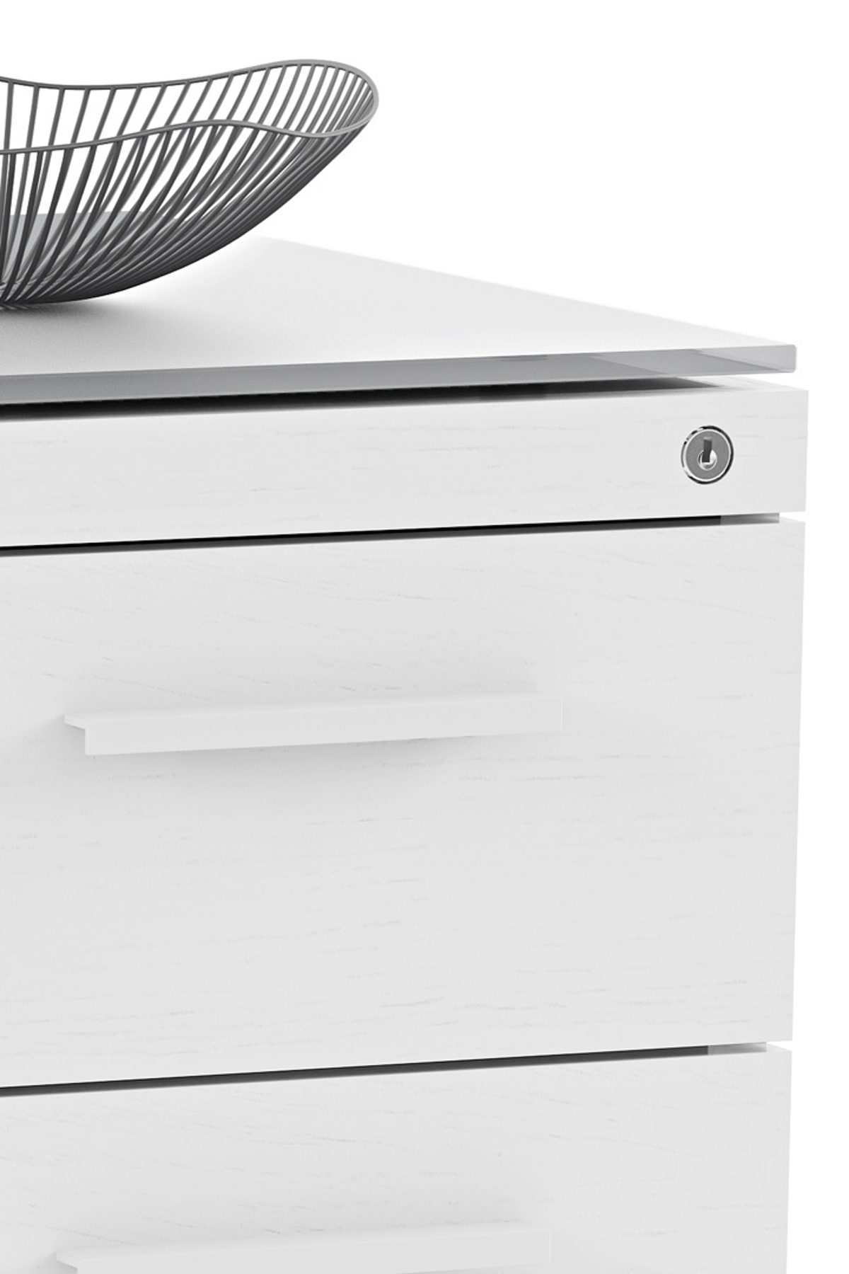 Centro 6417 White Multifunction Office Cabinet | BDI Furniture