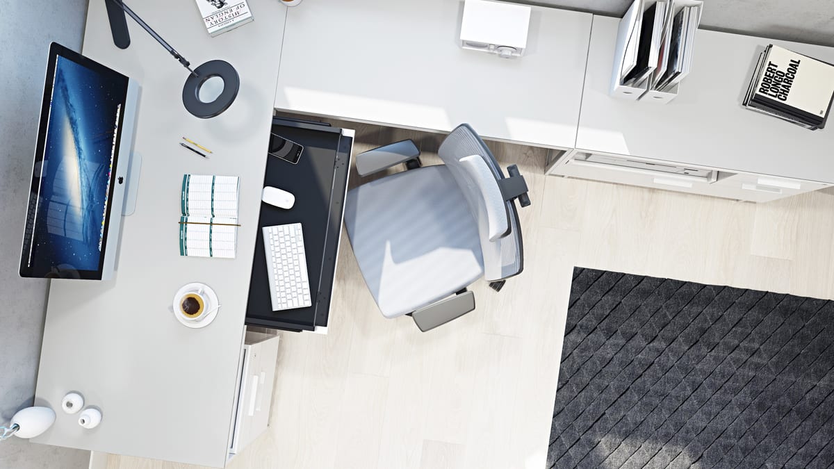 5 centro office white BDI modern furniture bdiusa Recovered