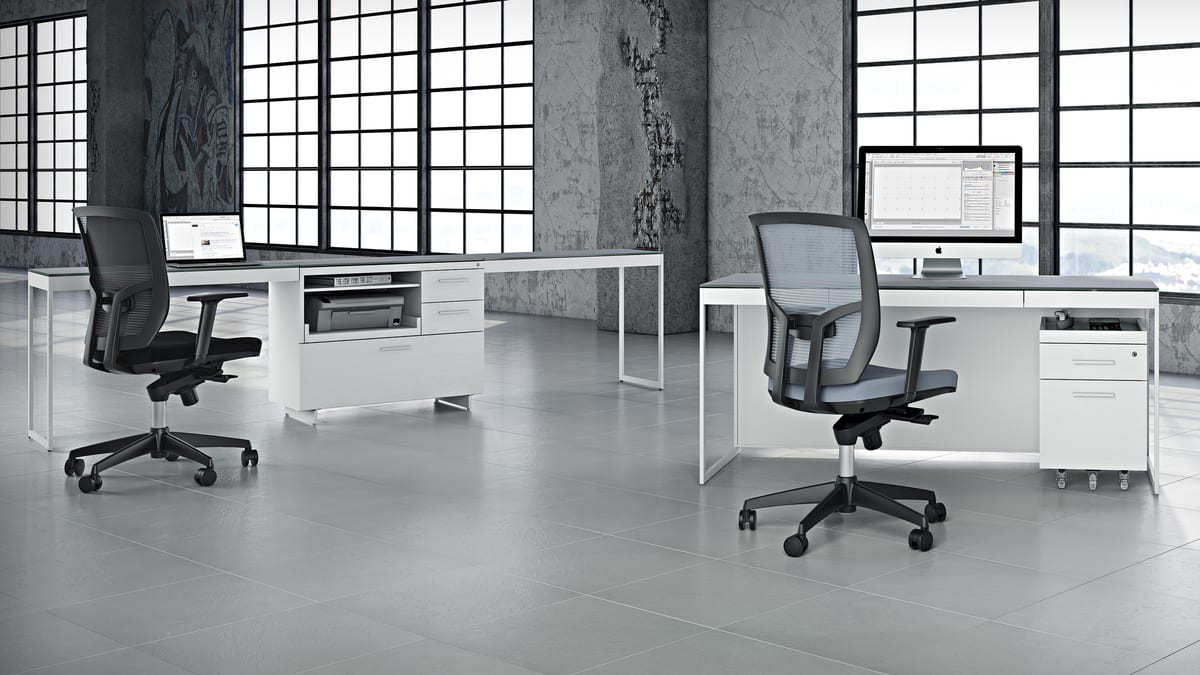 6 centro office white BDI modern furniture bdiusa Recovered
