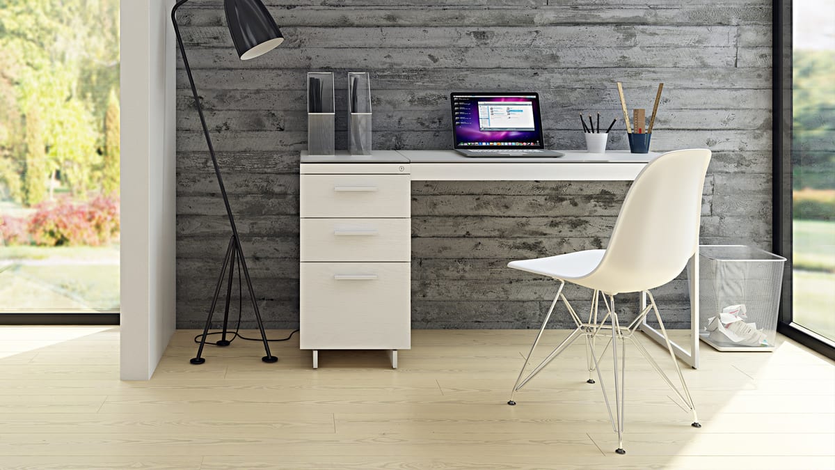 Centro office bdi white glass desk file storage home office 3