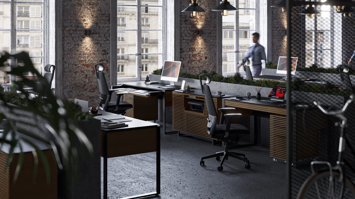Corridor 6501 modern home office desk slider 2