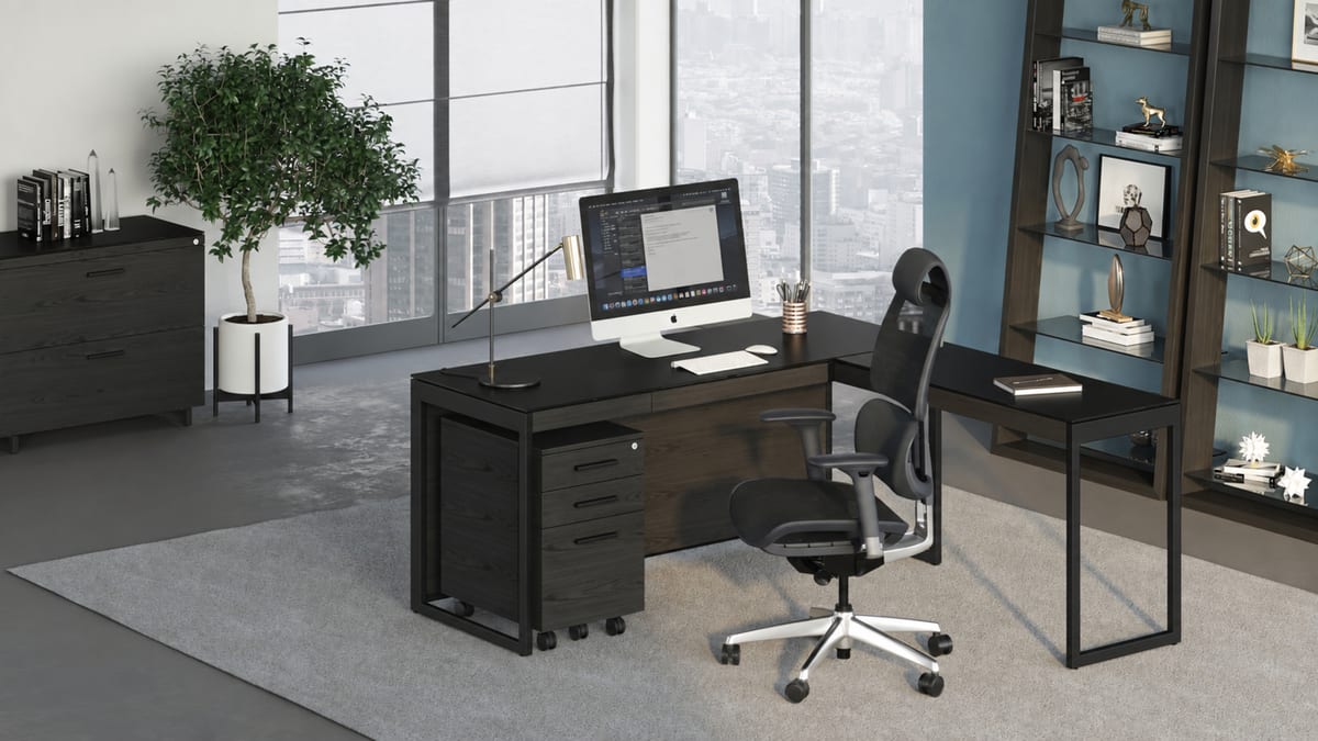 6101 sequel 20 desk crl s modern desk with file storage bdi black