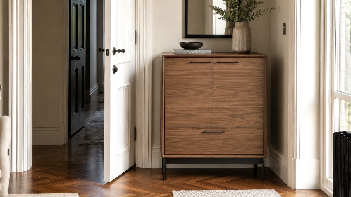 LINQ 7585 entry storage cabinet BDI wl LSB slider 3200 1800