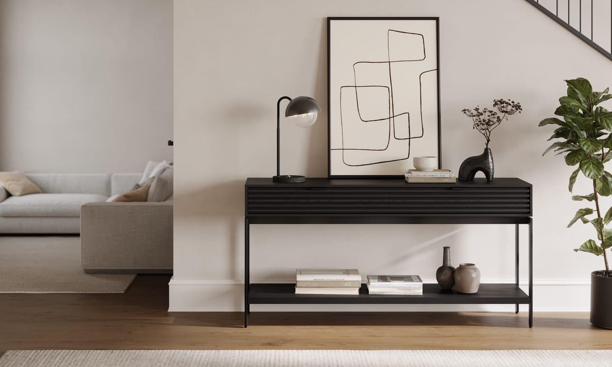 Cora modern table collection BDI furniture slider 1