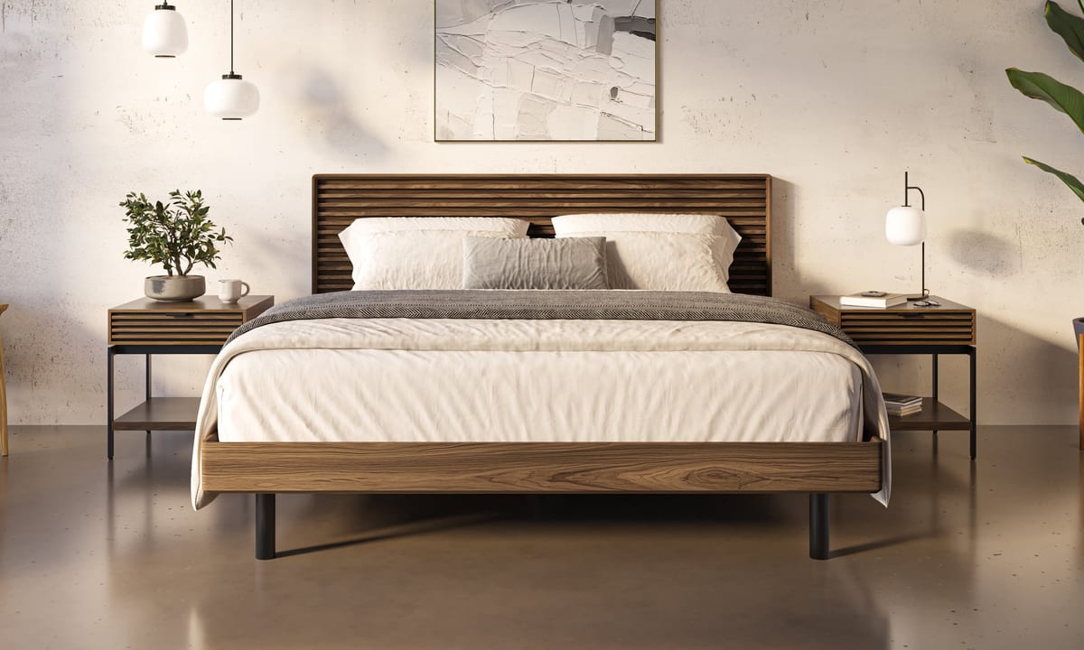 Cora modern table collection BDI furniture slider 7