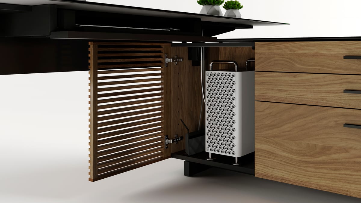 Corridor office l desk slider 5