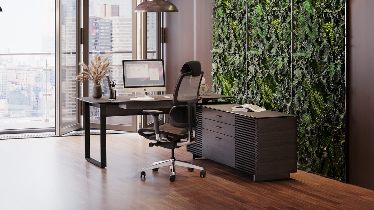 Corridor office l desk slider 6