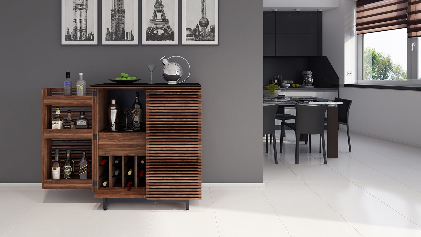 Corridor bar 5620 CWL BDI modern freestanding bar WL 3 1