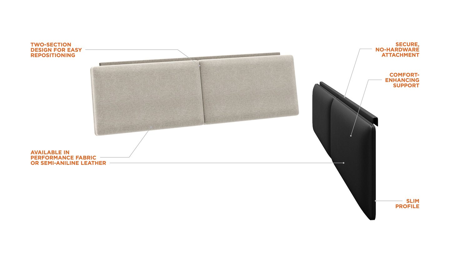 Contour headboard cushion BDI furniture PEAL features 1440