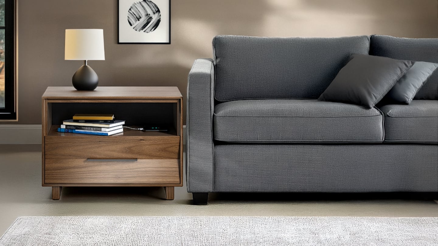 Kava 9682 modern wood bedroom 28 side table bdi furniture walnut 7
