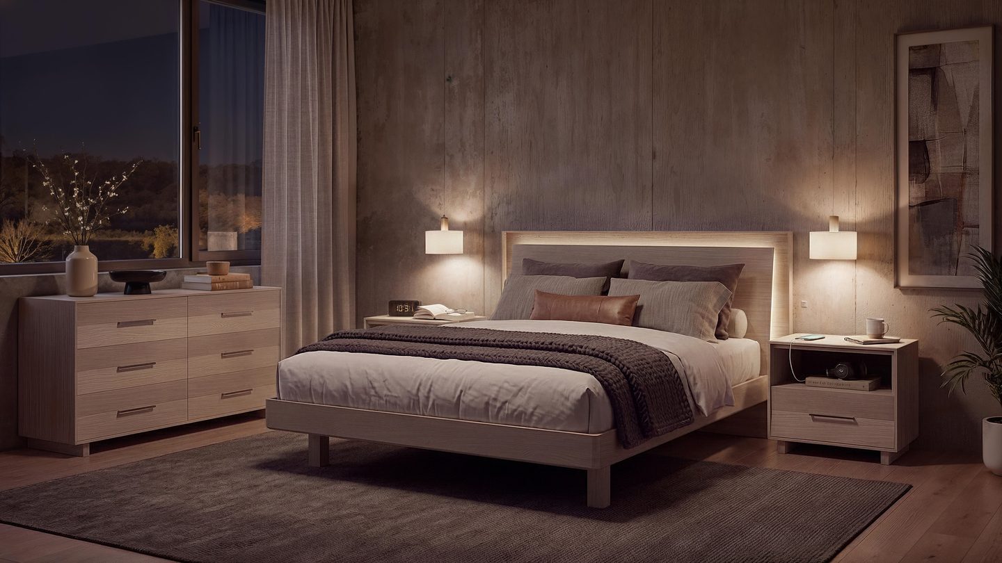 KAVA bedroom collection BDI Washed Oak 2026 queen
