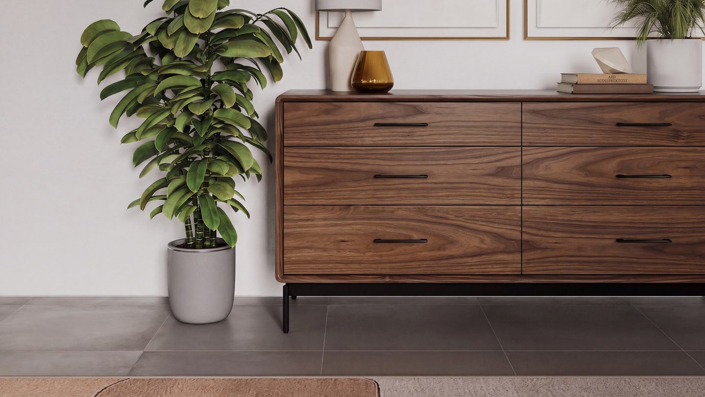 LINQ 9186 Wide 6-Drawer Modern Dresser | BDI Furniture