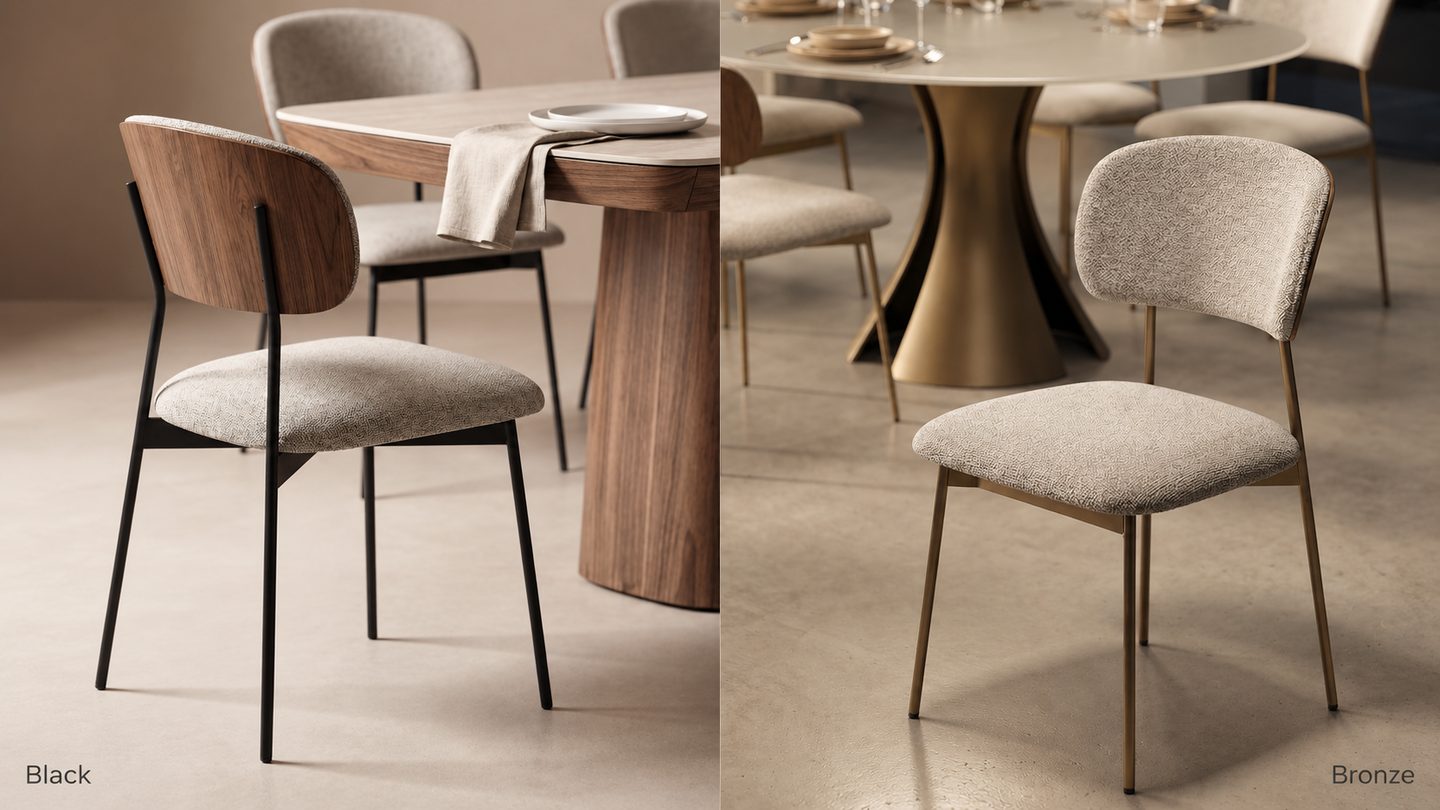 BDI Cove chairs black and bronze 1440 810