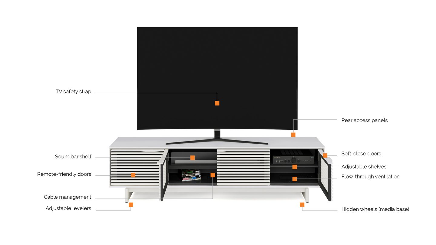 Align 7473 Modern TV Stand & Credenza | BDI Furniture