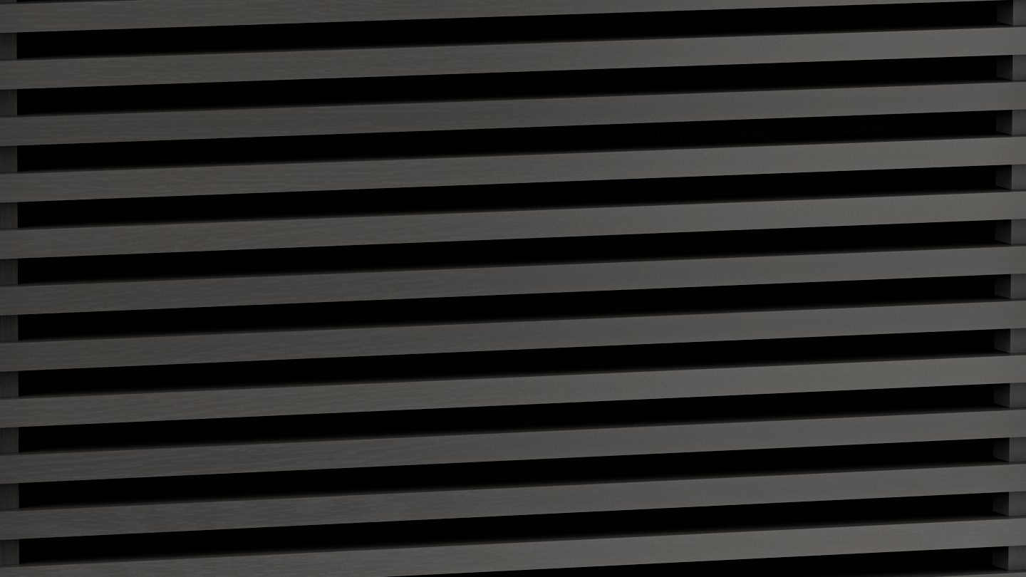 Corridor 8172's louvered doors conceal a host of storage for your equipment, LPs and more, keeping them out of sight but easily accessible by remote control.