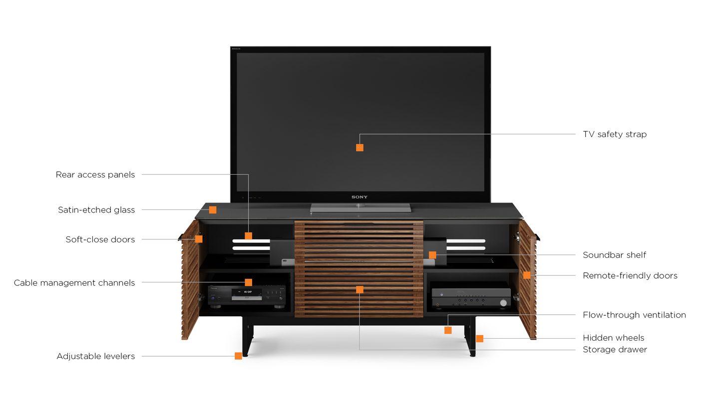 Corridor 8177 TV Console & Entertainment Center | BDI Furniture