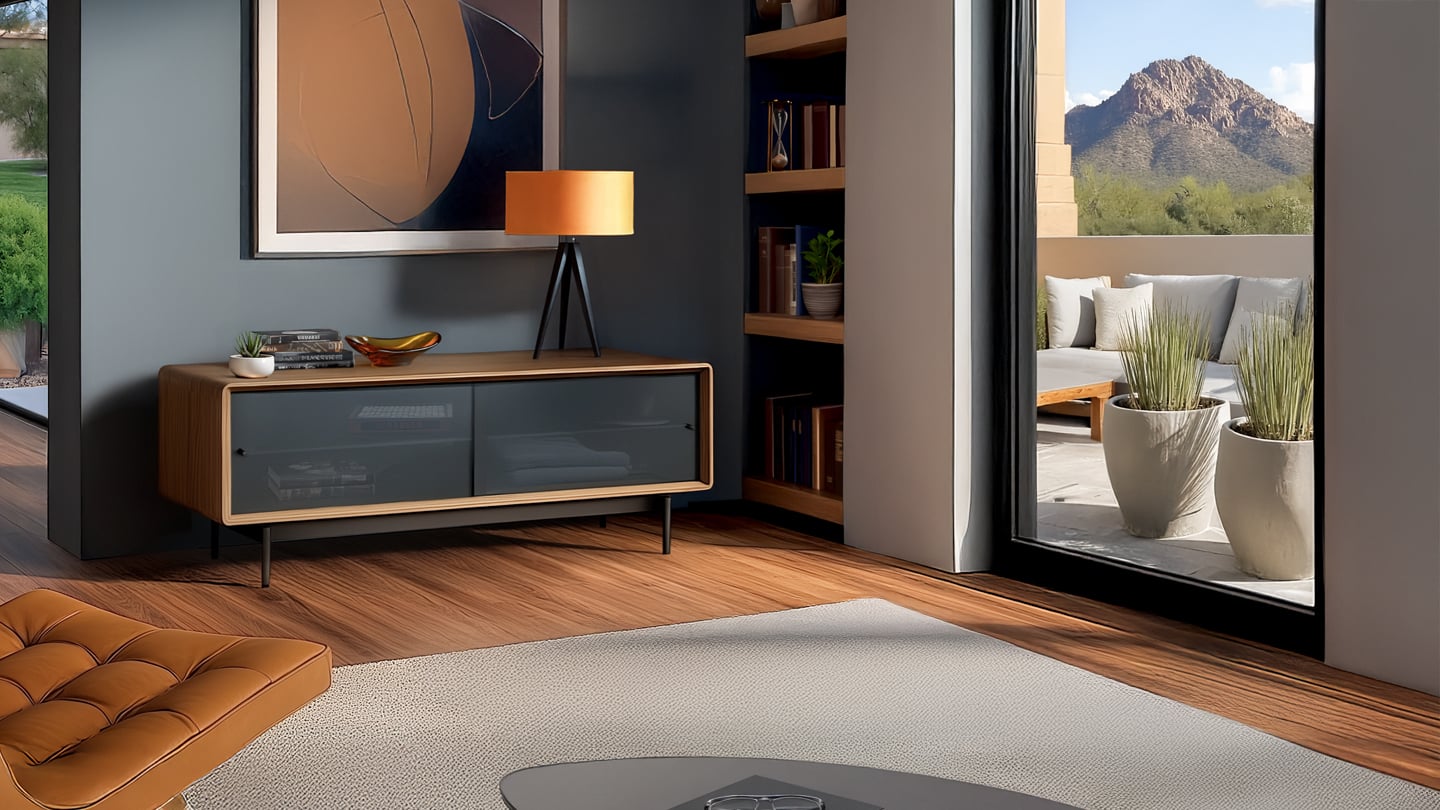 low storage console for general storage or a tv cabinet